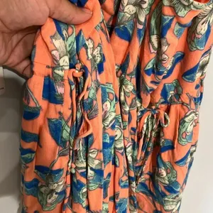 Free people Dear You Floral Mini Dress Ruffle Straps Large NEW #785 thumbnail 13