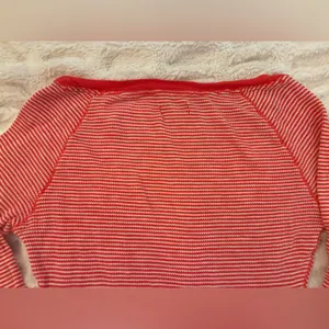 Aerie Brand Red Striped Long Sleeve Top thumbnail 5