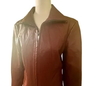 East 5th Vintage Burgundy Leather Jacket thumbnail 5