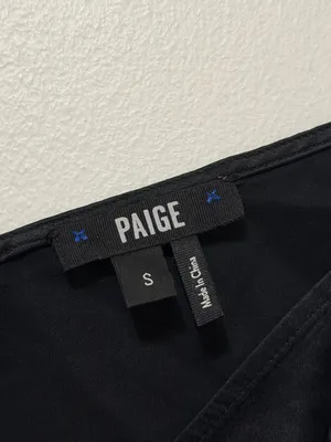 Paige 100% silk tank size small black thumbnail 4