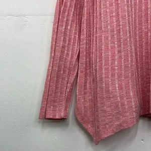 Rewind Boho Pink Crochet Detail Ribbed Long Sleeve top XL cottagecore thumbnail 4