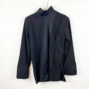 ZARA Paneled Satin‎ Top Women's Size S Black Minimalist Chic thumbnail 2