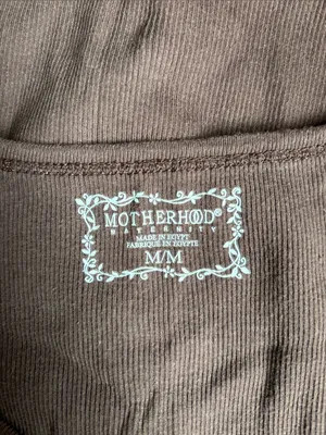 Motherhood Maternity Brown Ribbed Scoop Tank thumbnail 2