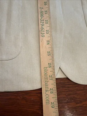 HALARA collar, long sleeve work linen- feel blazer with pockets size extra small thumbnail 12