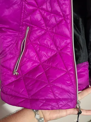 tek gear Quilted Sleeveless Vest in Magenta thumbnail 3