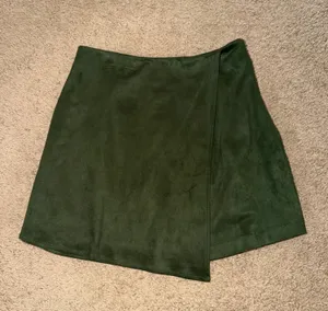 Blue Rain Green Suede Mini Skirt thumbnail 1