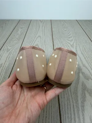 On 34th Women's Friyaa Mesh Ballet Flats 10M Nude White Pearl $69.50 thumbnail 5
