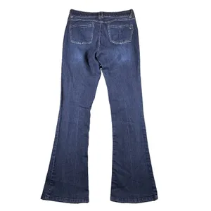Democracy Ab Solution Bootcut Jeans Womens 10 Stretch Distressed Rips Boho Dark thumbnail 11