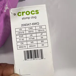 Crocs Stomp Clog Women's 10 Mens 8‎ Orchid Purple Platform Sandals Chunky NEW thumbnail 6