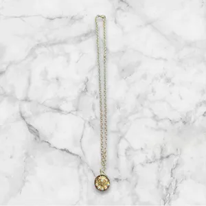 Gold Evil Eye Pendant Necklace thumbnail 3