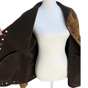 Vintage Western Urban Tribe Jacket Women Large Brown Animal Print thumbnail 5
