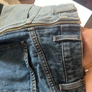 Revice split color full zippered denim jeans two color Size 24 light &‎ dark thumbnail 6