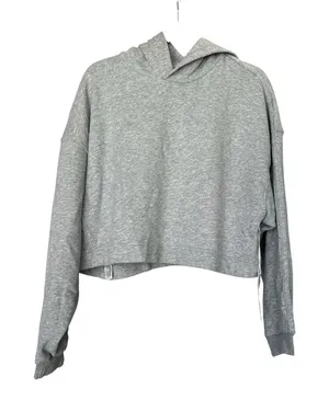 Vuori Women’s Sedona Crop Hoodie Light Heather Grey Size Small New w/tag $118 thumbnail 1