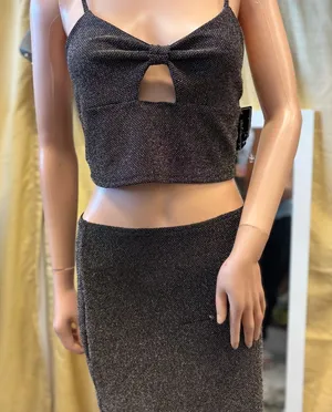 Oh Polly Shimmering‎ Black Dress thumbnail 1