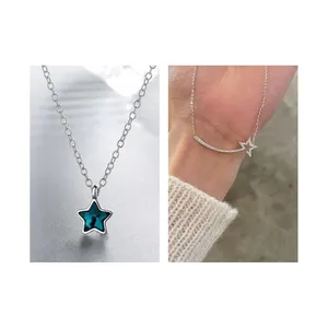 Blue Star/Shooting Star Necklaces Silver thumbnail 2