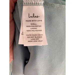 Lulus Thriving Darling Shiny Teal Blue Sleeveless Tiered Mini Dress XL Cocktail thumbnail 7