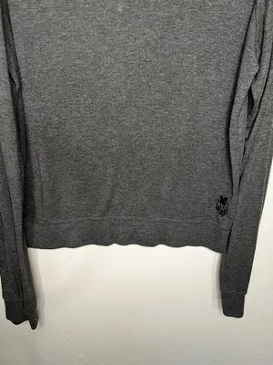 Wildfox Baggy Beach Jumper Charcoal Gray‎ Green Long-Sleeve Sweatshirt thumbnail 3
