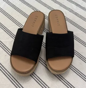 Wedges Black Size 9.5 thumbnail 1