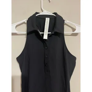 Alo Yoga Charmed Tennis Dress Point Collar Black Size XS thumbnail 3