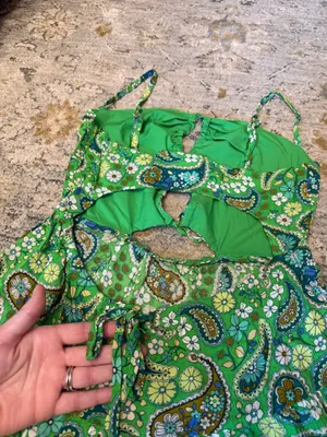 Sky to Moon Dress Green Mini thumbnail 7