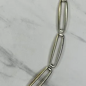 Skinny Silver Gold Chain Link Belt Large XL Two Tone ✨ thumbnail 6