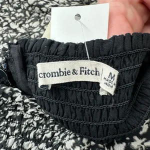 Abercrombie & Fitch NWT Emerson Black/White Chiffon Long Sleeve Midi Dress SZ M‎ thumbnail 6