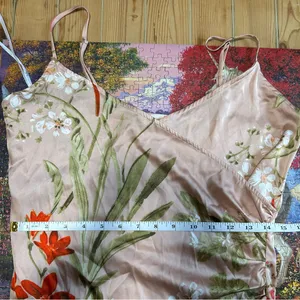Lulus Remarkable Entrance Pink Floral Print Satin Midi Dress thumbnail 8