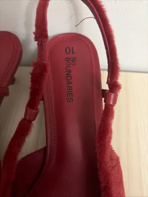 No Boundaries New! Women’s Faux Fur Slingback Kitten Heels Size 10 thumbnail 4