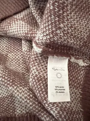 Rylee + Cru Women’s Checkered Knit Pullover XL thumbnail 4