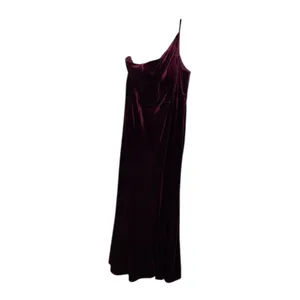 Azazie Kala Bridesmaid Dress A18 Plus Size Burgundy Wine One-Shoulder Velvet thumbnail 5