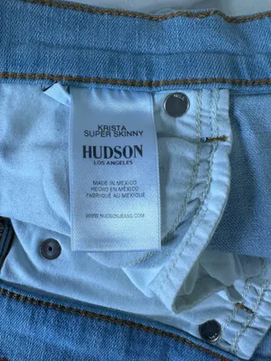 Hudson Krista Super Skinny Women's Light Blue Skinny Jeans size 28 Stretch Soft thumbnail 8