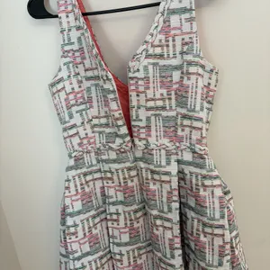 Trina Turk Linda Basket Weave Jacquard Dress Sz 6 Party Preppy Sorority Formal thumbnail 5