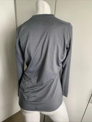 Nike Pro size Large fitted long sleeve gray compression shirt thumbnail 7