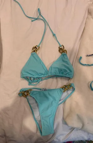 Two Piece SHEIN swimsuit Blue thumbnail 2