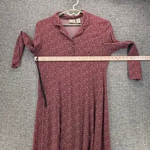 LL Bean Womens Prairie Dress 16 Vintage Cottagecore Simple Rayon Soft Flowy thumbnail 14