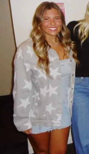 Altar'd State Star Denim Jacket thumbnail 1