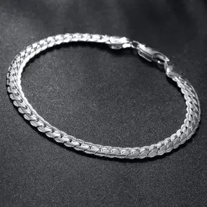 BRAND NEW ~ Sterling Silver .925 Thick Chain BRACELET ~ 7.87 Inches Long ~ NWOT thumbnail 2
