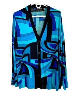 Travel Elements Jacket Cardigan Stretch Large Blue thumbnail 1