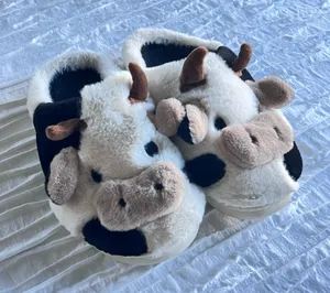 Cow Slippers Multiple Size 7 thumbnail 1