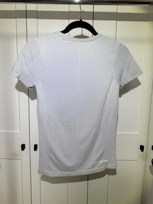 Nike White Dri-FIT Short Sleeve Women's Tee thumbnail 2
