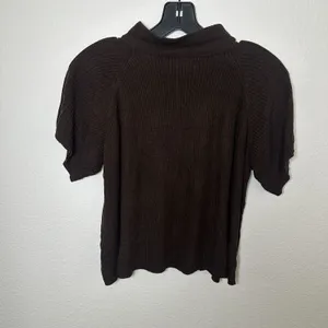Vintage Spenser Jeremy Silk Cotton Ribbed Short Sleeve Knit Sweater Top‎ Size M thumbnail 6