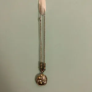 Mixed metals statement necklace Silver thumbnail 2