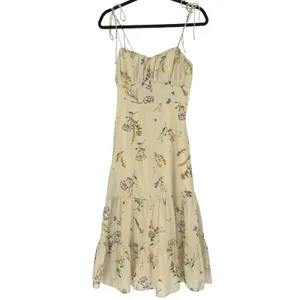 Showpo Wild Flowers Tie-Strap Cami Midi‎ Dress Size 4 Floral Y2K Garden Wedding thumbnail 6