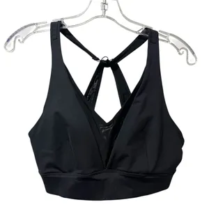 Ziya Active‎ One More Rep Black Adjustable Mesh Bra Size Medium thumbnail 4