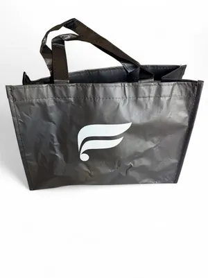 NWOT Fabletics Black Reusable Tote Gym Shopping Bag thumbnail 3