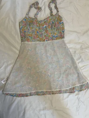 Zara Floral Ruffle Strap Dress - Pink, Blue, Green, Yellow thumbnail 6