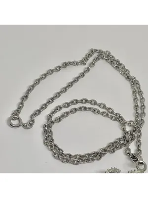 Vintage Darlin Swiss 17 jewels incabloc mechanical pendant watch chain works thumbnail 6