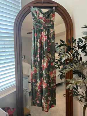 BOG Collective Floral Strapless Jumpsuit/Romper thumbnail 2