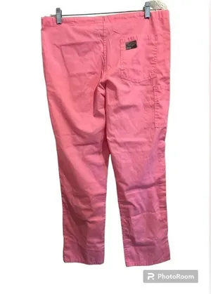 ScrubZone by Landau Unisex Light Pink XS Scrub Pants V Neck Short Sleeve Top thumbnail 5