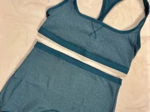 PINK VICTORIA’S SECRET Cotton Dorm Shine Green Waffle Knit Bralette Boyshorts L thumbnail 4